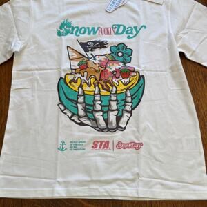 NWT SnowDay Pirate Banana Split Ice Cream MEDIUM T Shirt